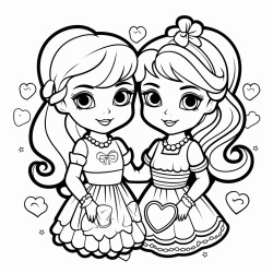 best friends hearts