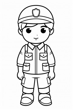 soldier sitting