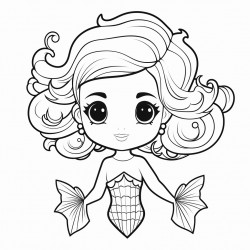 mermaid with short hair