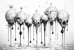 paint splotches and drips