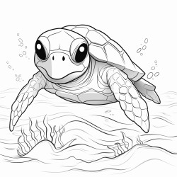 a cute icelandic sea turtle