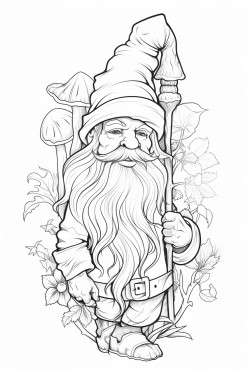gnome ferique entour de lierre