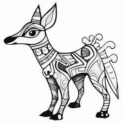 create a pencil sketch of an alebrije worksheet