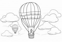 jednoroec z balonami