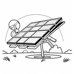 solar panel being hit by the sun