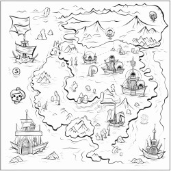scary pirate map