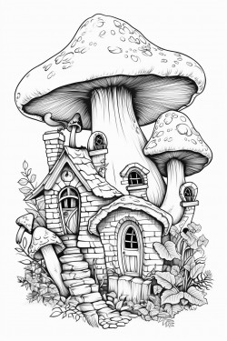 mushroom gnome house