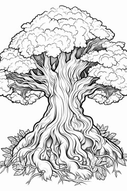 baby druid tree strump grass