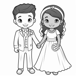 interracial couple getting married