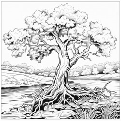 tree at river