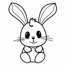 bunny rabbit with carrot