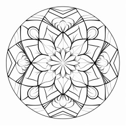 polygonal fractals  fractal patterns of polygons forming a complex mandala symmetrical