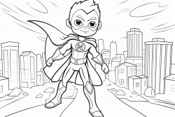 superhero in alienworld
