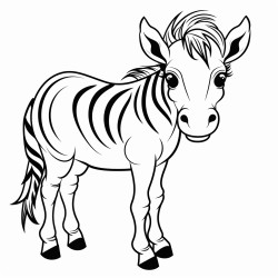 cute baby quagga
