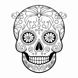 a skull for the day of the dead
