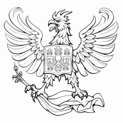 flaga polski i polak w stroju narodowym