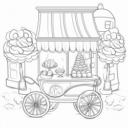 cotton candy cart in old street