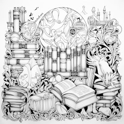 i want a complicated coloring page that includes fancy designs and that emphasizes texts that reads no phones in this class