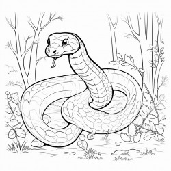 snake in forest