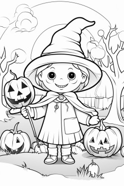 halloween coloring page