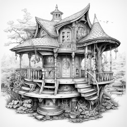 abandoned merry go round