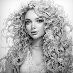 person with beautiful hair