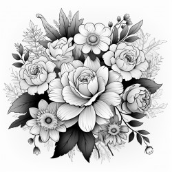 create an without body with flower mandalas and nature art