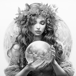 gypsy palm reading crystal ball