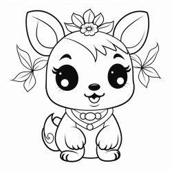 a cute maqaruaq  coloring bookvector white background black and white black drawing