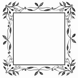 a border for a picture frame vines