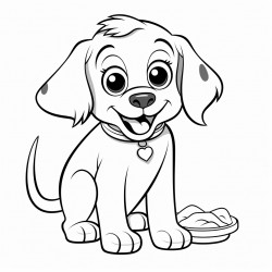 dog eating bone