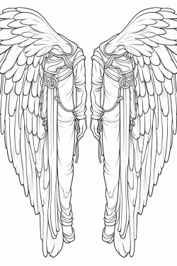 six wings with two wings they covered their faces with two they covered their feet and with two they were flying