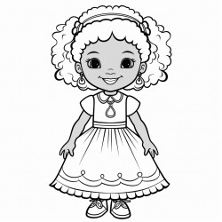 a little african american girl