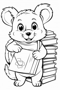 australian animal carrying library books