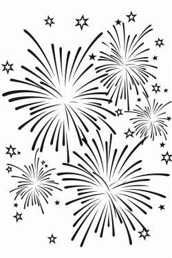 create a drawing of diamonds that are exploding into fireworks