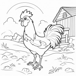 un poulailler au mileu dun prs sans animaux