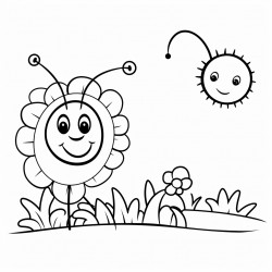 sun and caterpillar
