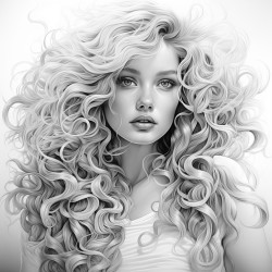person with beautiful hair