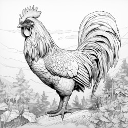 rooster crowing
