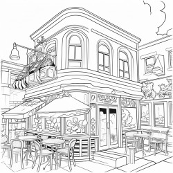 cafe front store