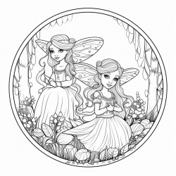 fairies in a forest