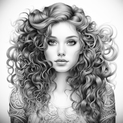 A girl intense portrait