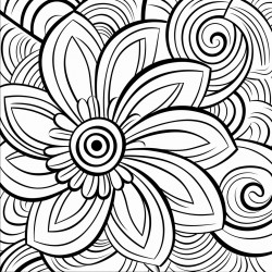 back and white no gradient no colour thick lines