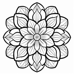 des mandalas fleurs