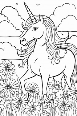unicorn in field