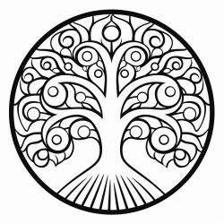simple mandala tree