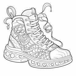 a basketball shoe featuring a mermaid tail and oceanthemed elements