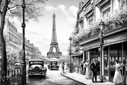 a parisian sccene during the 1920s