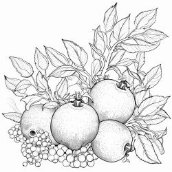 apples and pomegranate