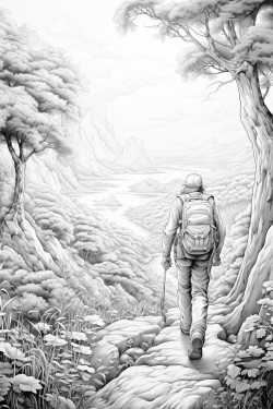 walking in nature